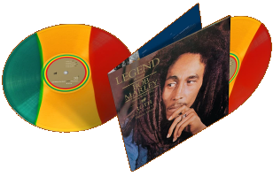 Bob Marley - 1984 Legend - Red/Yellow/Green vinyl LP  - 240 kr.